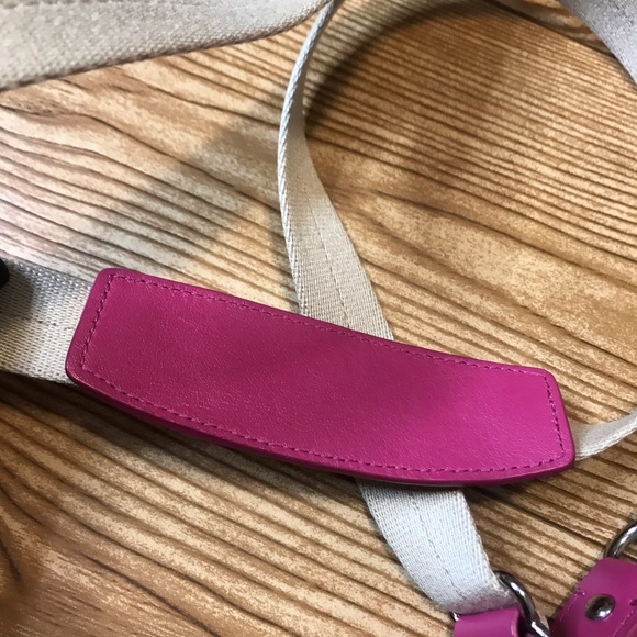 Coach Hot Pink Monogram Canvas Crossbody Bag - Picture 6 of 16